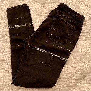 Levis Black & Bleached Super Skinny Jeans 32 Jegging